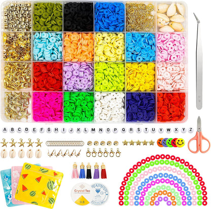 5000 Pcs Clay Beads for Jewelry Making Kit