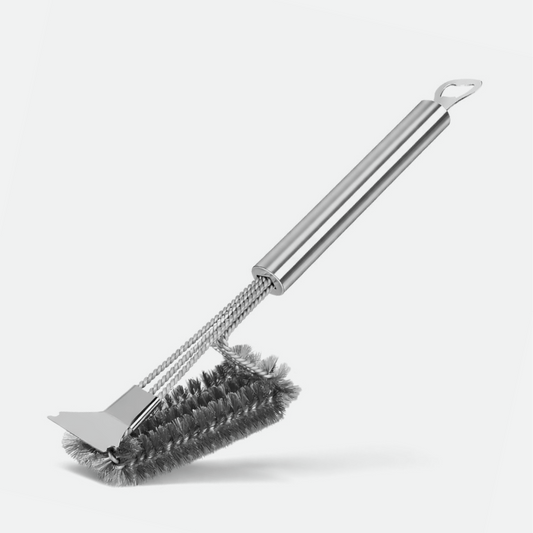 Heavy Duty BBQ Cleaning Brush Grill Cleaner Barbecue Wire Head Steel Handle Tool