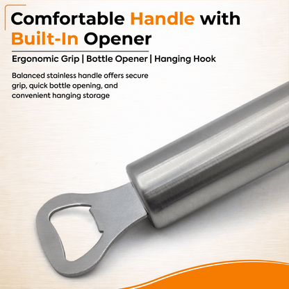 Heavy Duty BBQ Cleaning Brush Grill Cleaner Barbecue Wire Head Steel Handle Tool