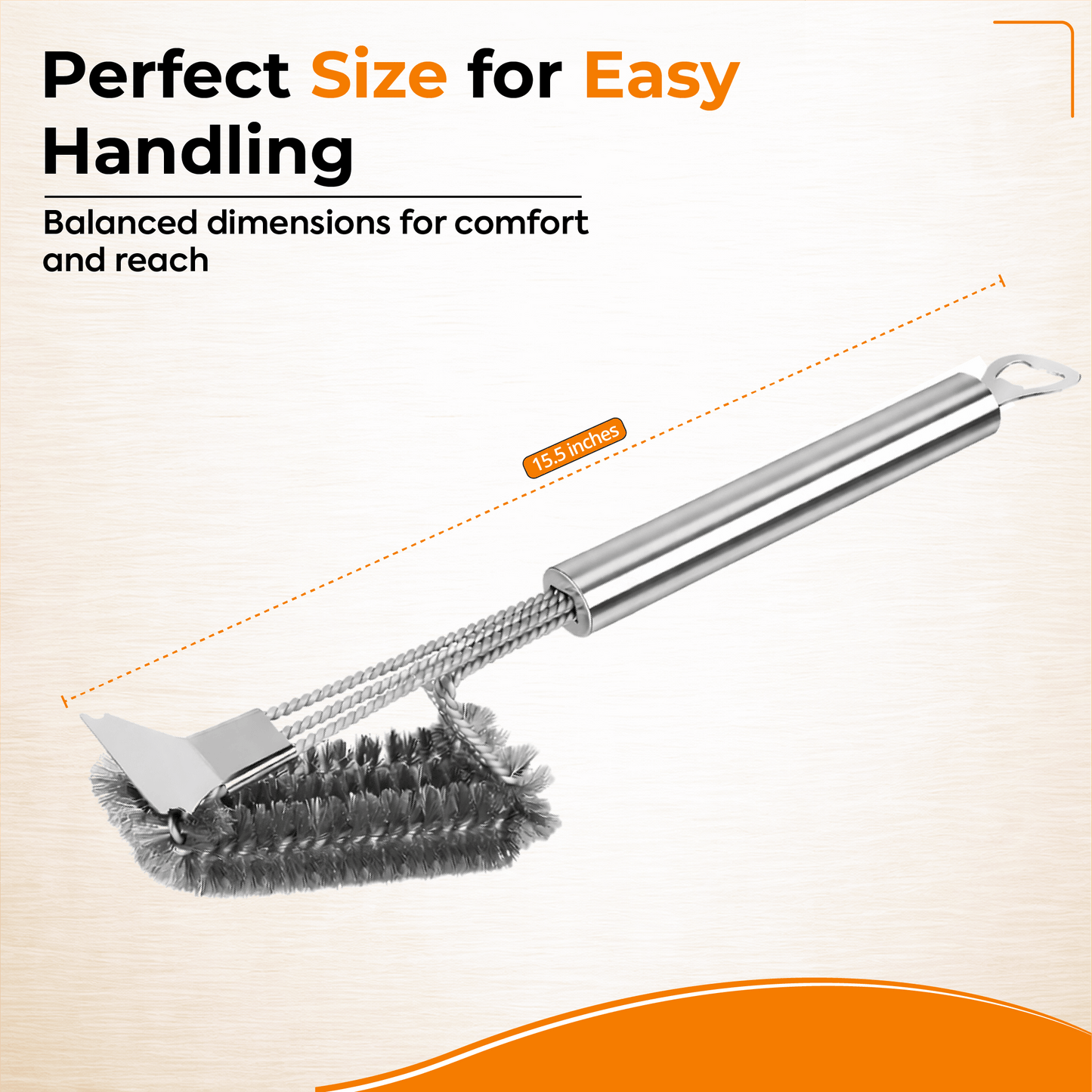 Heavy Duty BBQ Cleaning Brush Grill Cleaner Barbecue Wire Head Steel Handle Tool
