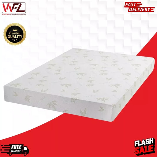 Brand New 3FT Single - 4FT6 Double & King Size Aloe Vera Memory Foam Mattresses