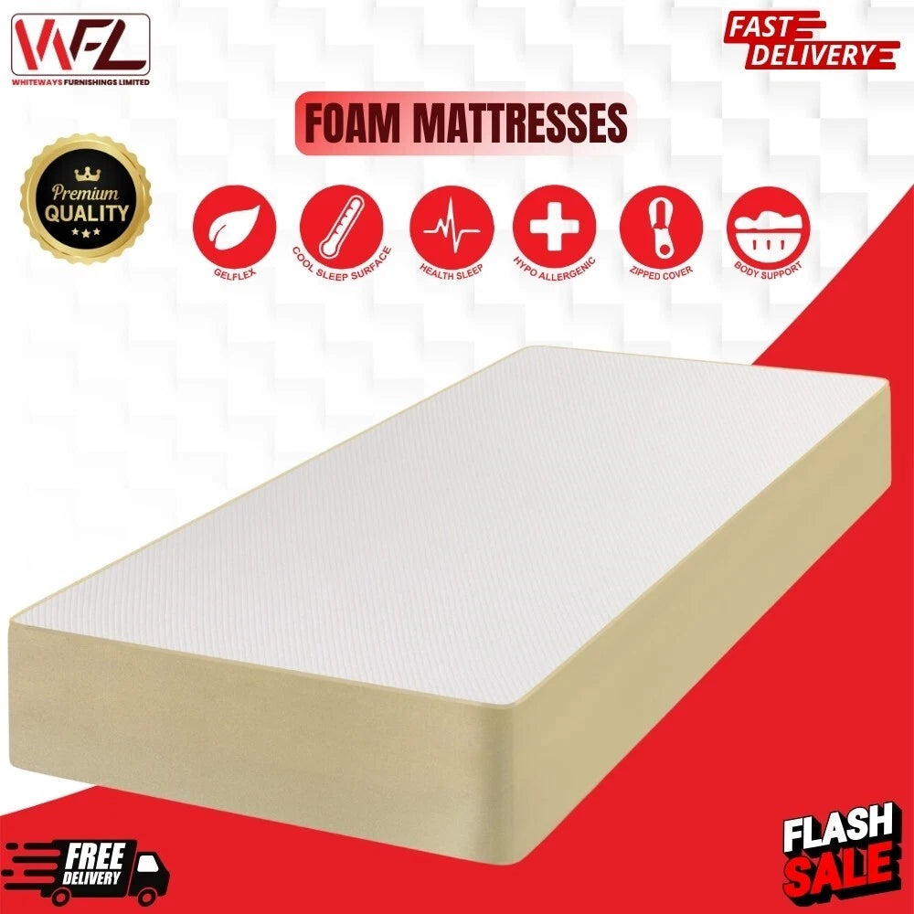 Hybern 8 Memory Foam Mattress Single, Small Double, Double, King & Super King