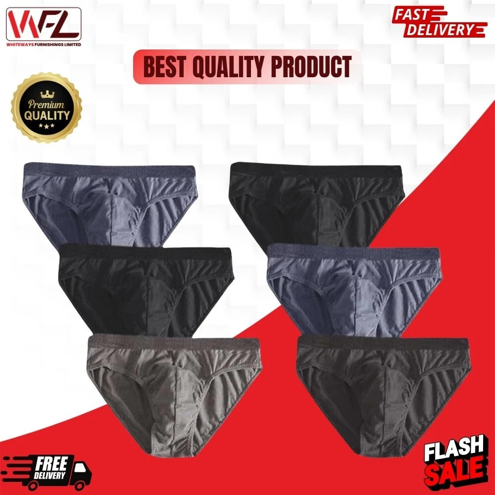 12 Pack Men’s Classic Ribbed Cotton Briefs XXL – Soft Sports Underwear Pants